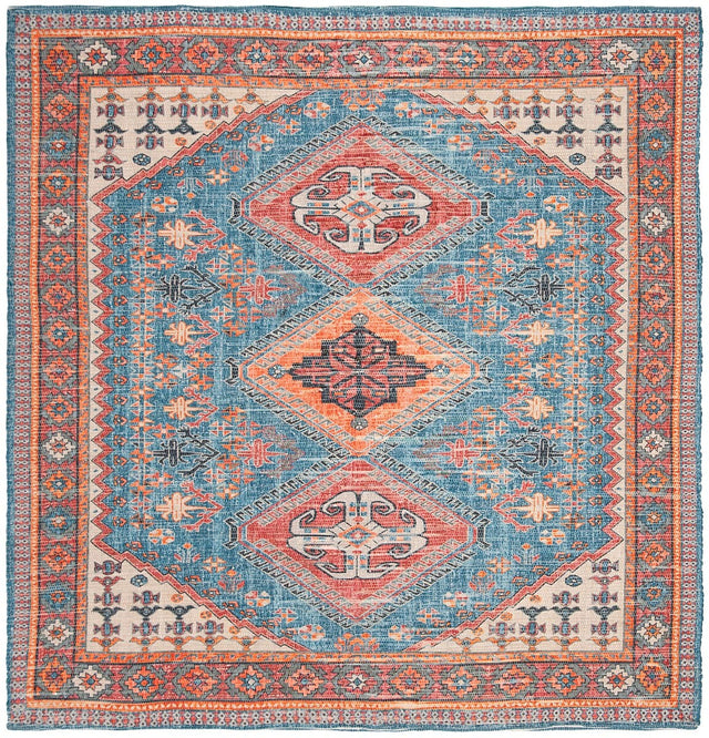 Safavieh Saffron Sfn512N Navy / Red Rugs.