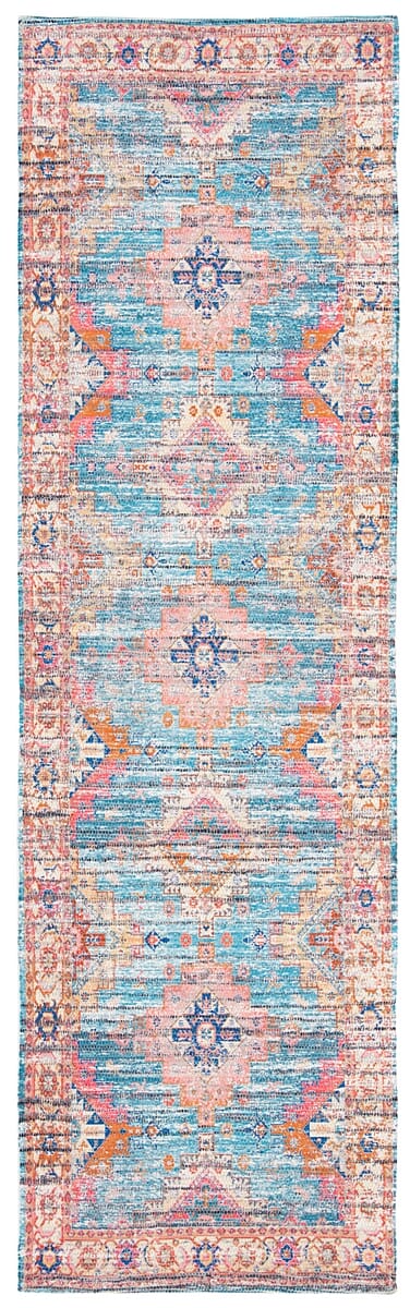 Safavieh Saffron Sfn513P Rust / Blue Area Rug