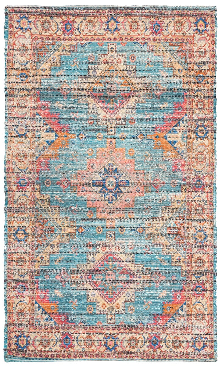 Safavieh Saffron Sfn513P Rust / Blue Area Rug