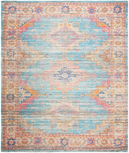 Safavieh Saffron Sfn513P Rust / Blue Area Rug