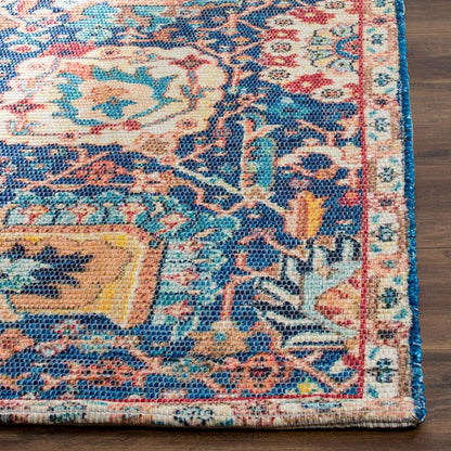 Safavieh Saffron Sfn542M Blue / Orange Area Rug