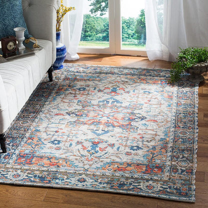 Safavieh Saffron Sfn543F Grey / Blue Vintage / Distressed Area Rug