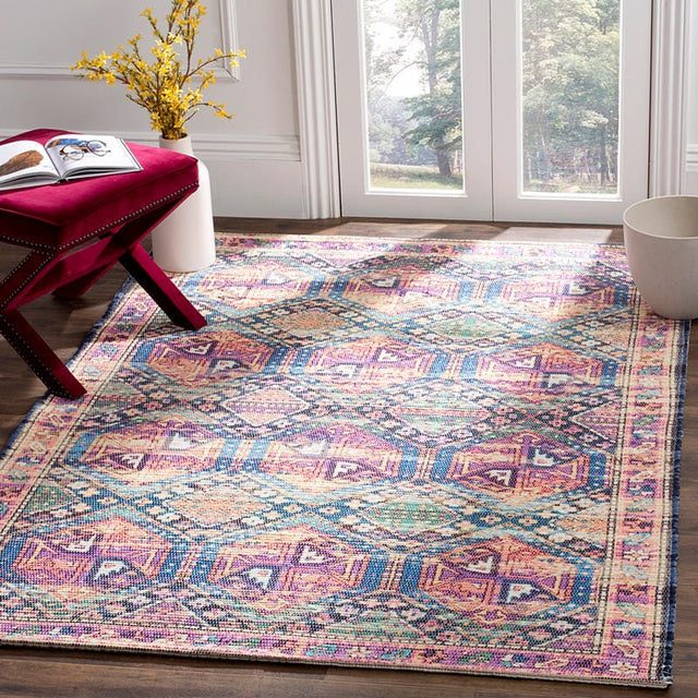 Safavieh Saffron Sfn544V Purple / Blue Rugs.