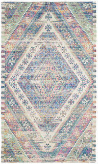 Safavieh Saffron Sfn558A Royal Blue / Fuchsia Southwestern Area Rug