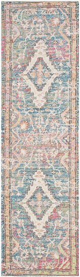 Safavieh Saffron Sfn564A Turquoise/Peach Rug.