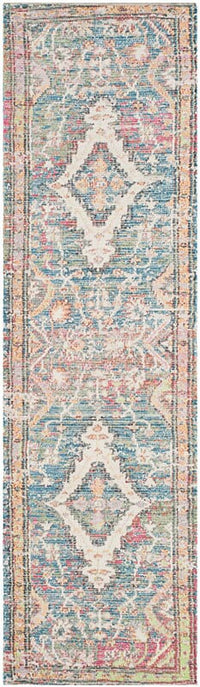 Safavieh Saffron Sfn564A Turquoise / Peach Area Rug