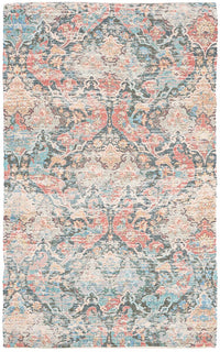 Safavieh Saffron Sfn570A Coral / Aqua Vintage / Distressed Area Rug