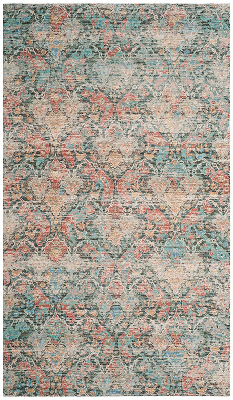 Safavieh Saffron Sfn570A Coral/Aqua Rug.