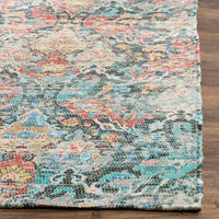 Safavieh Saffron Sfn570A Coral / Aqua Vintage / Distressed Area Rug