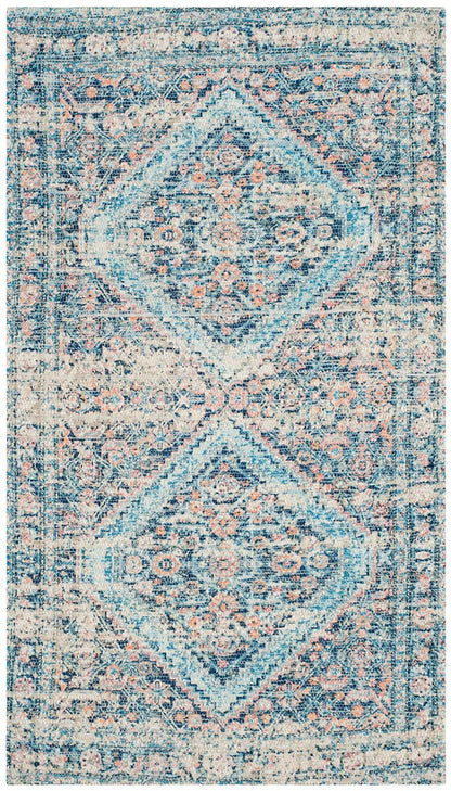 Safavieh Saffron Sfn577A Blue / Turquoise Vintage / Distressed Area Rug