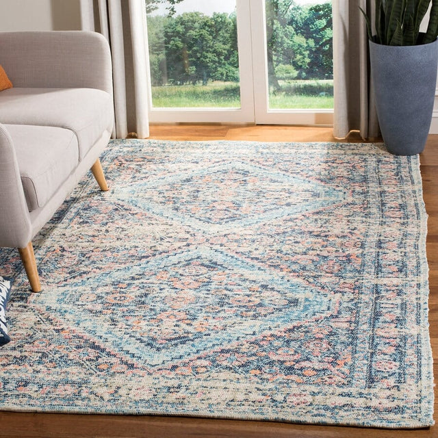 Safavieh Saffron Sfn577A Blue/Turquoise Rug.