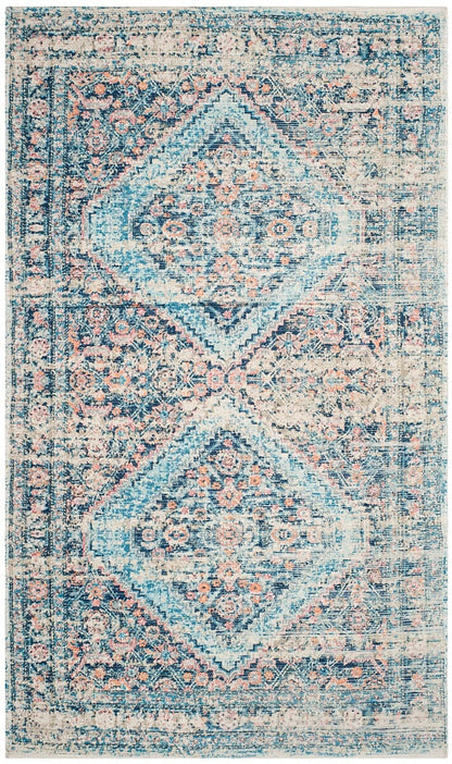 Safavieh Saffron Sfn577A Blue / Turquoise Vintage / Distressed Area Rug