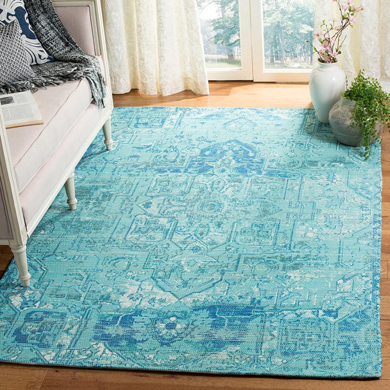 Safavieh Saffron Sfn621J Aqua / Blue Vintage / Distressed Area Rug