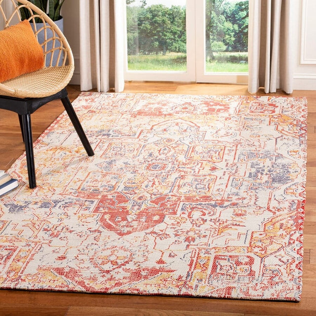 Safavieh Saffron Sfn621Q Red / Creme Rugs.