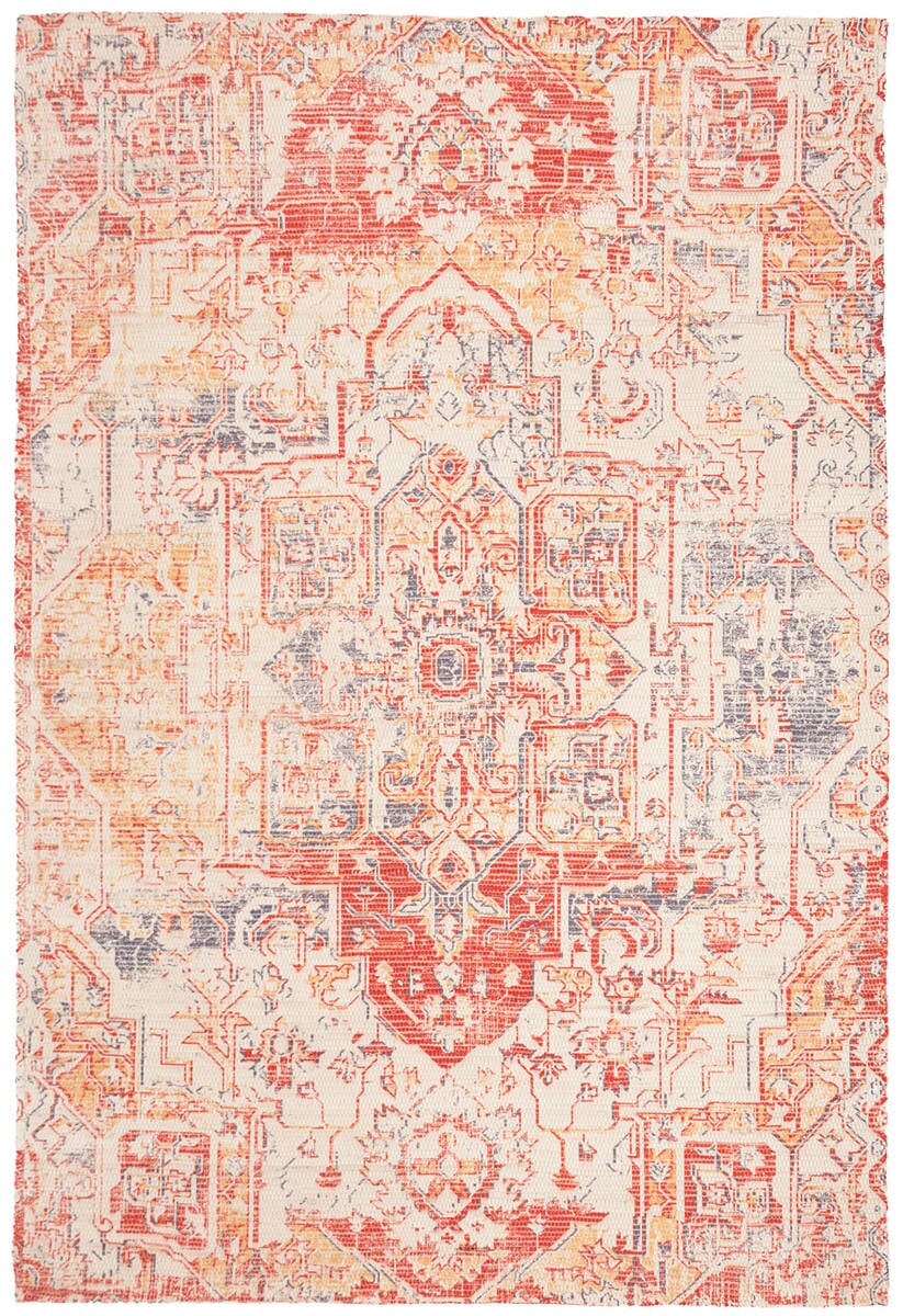 Safavieh Saffron Sfn621Q Red / Creme Vintage / Distressed Area Rug