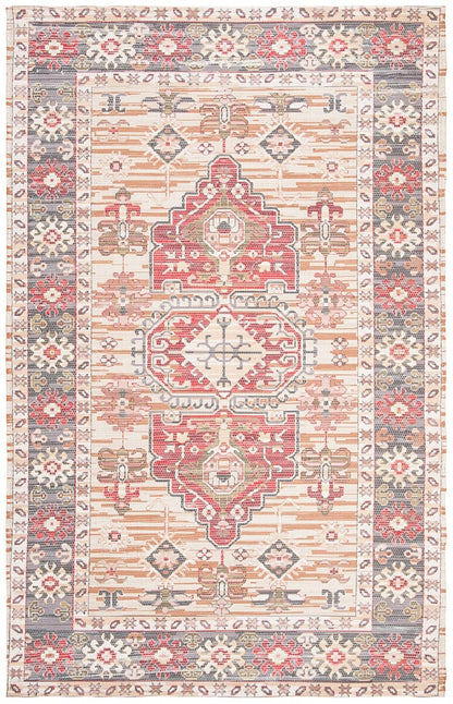 Safavieh Saffron Sfn651B Beige / Red Area Rug