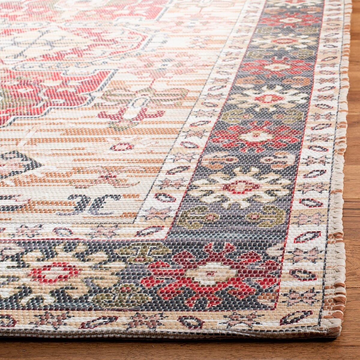 Safavieh Saffron Sfn651B Beige / Red Area Rug