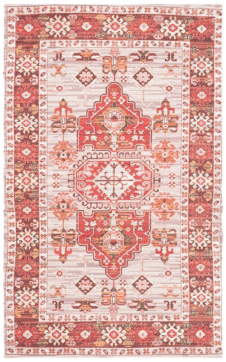 Safavieh Saffron Sfn651Q Terracotta / Ivory Area Rug