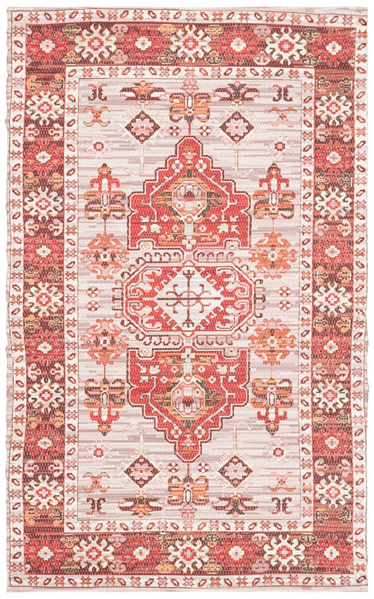 Safavieh Saffron Sfn651Q Terracotta / Ivory Area Rug