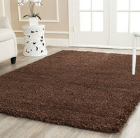 Safavieh California Shag Sg151-2727 Brown Shag Area Rug