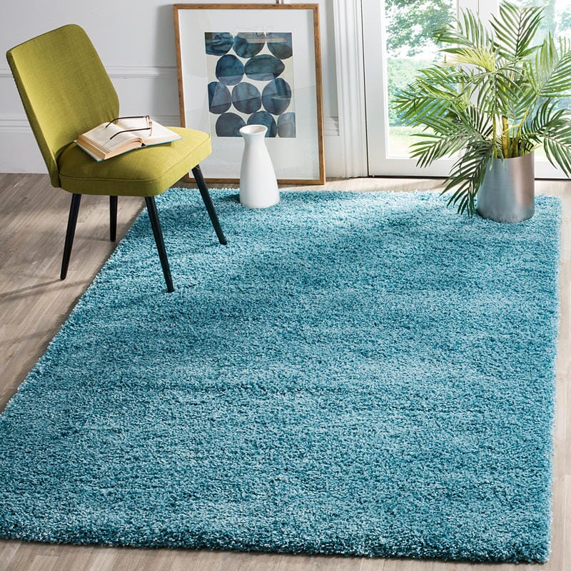 Safavieh Shag Sg151-5858 Turquoise Shag Area Rug