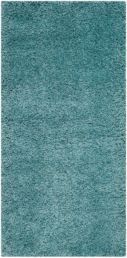 Safavieh Milan Shag Sg180-6060 Aqua Blue Shag Area Rug