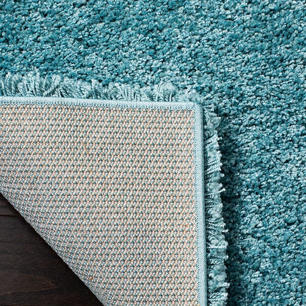 Safavieh Milan Shag Sg180-6060 Aqua Blue Shag Area Rug