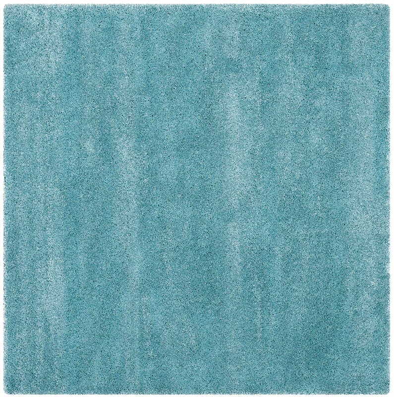 Safavieh Milan Shag Sg180-6060 Aqua Blue Shag Area Rug