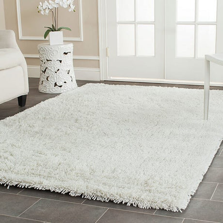 Safavieh Shag sg240a White Rugs.