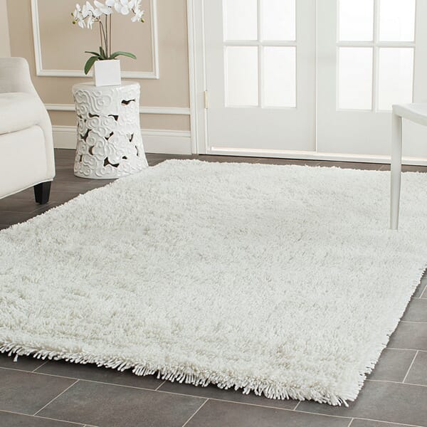 Safavieh Shag sg240a White Rugs.