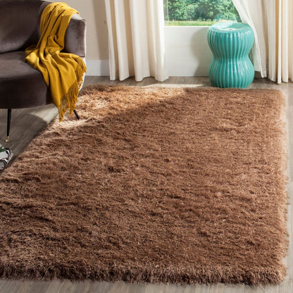 Safavieh Venice Shag Sg256T Taupe Shag Area Rug