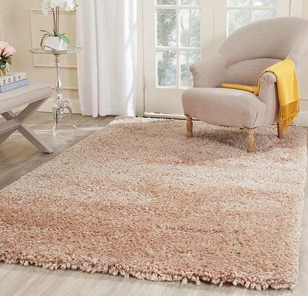 Safavieh Popcorn Shag Sg267B Beige Shag Area Rug