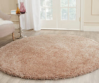 Safavieh Popcorn Shag Sg267B Beige Shag Area Rug