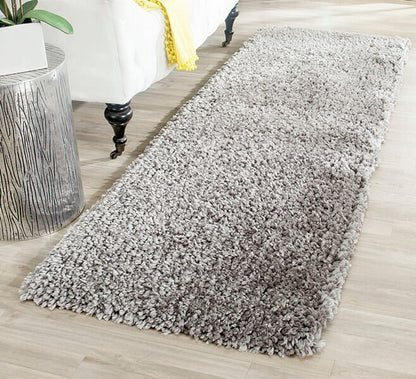 Safavieh Popcorn Shag Sg267C Silver Shag Area Rug