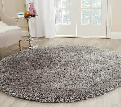 Safavieh Popcorn Shag Sg267C Silver Shag Area Rug