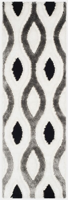 Safavieh Shag Sg365-1280 Ivory / Grey Geometric Area Rug