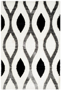 Safavieh Shag Sg365-1280 Ivory / Grey Geometric Area Rug