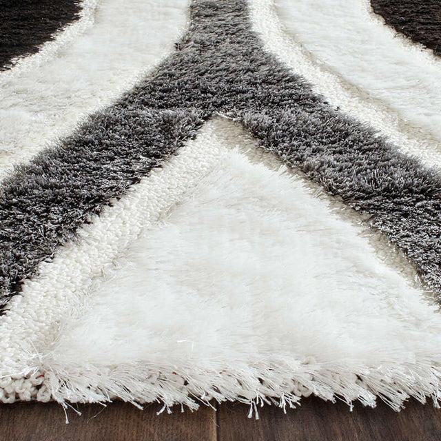 Safavieh Shag Sg365-1280 Ivory / Grey Rugs.