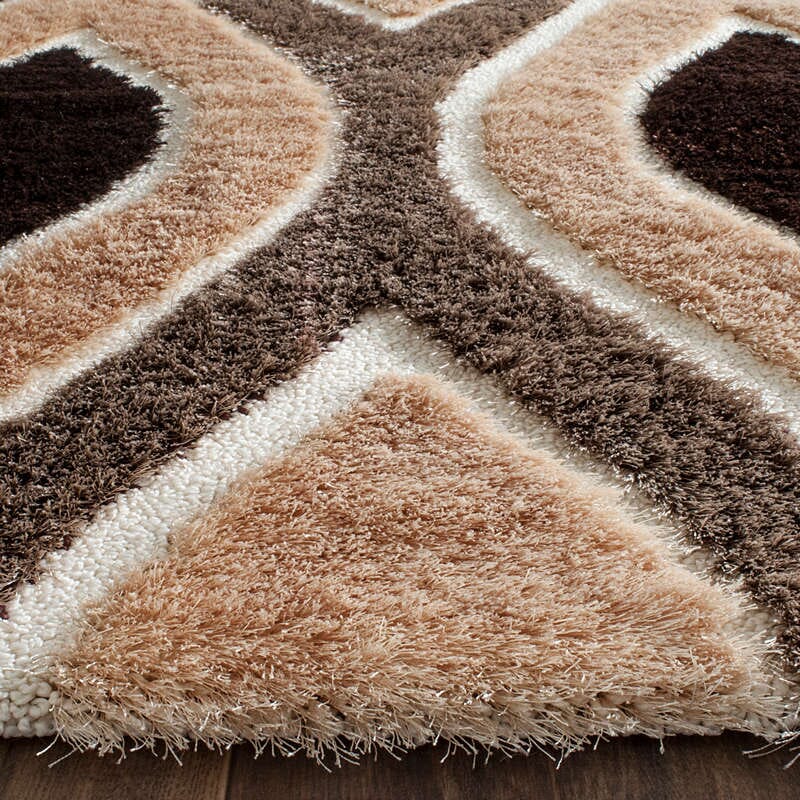 Safavieh Shag Sg365-1325 Beige / Brown Geometric Area Rug