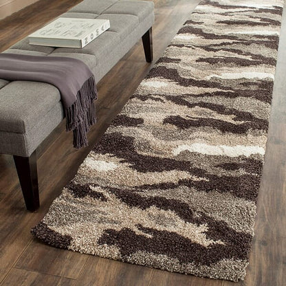 Safavieh Florida Shag Sg453-1391 Beige / Multi Organic / Abstract Area Rug