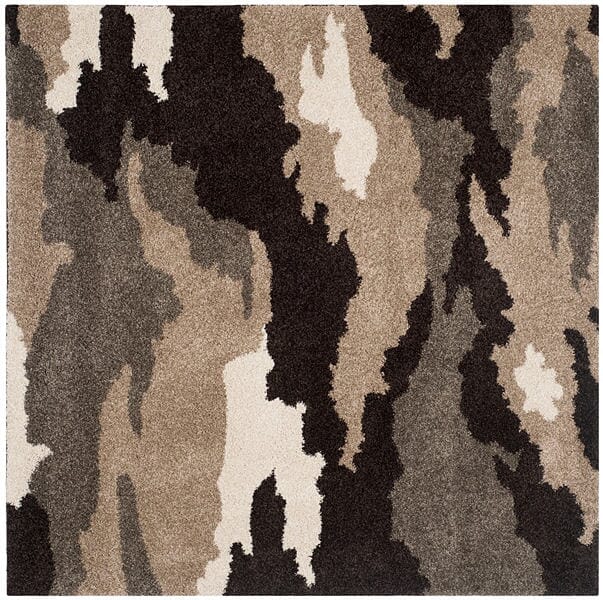 Safavieh Florida Shag Sg453-1391 Beige / Multi Organic / Abstract Area Rug