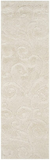 Safavieh Florida Shag Sg455-1111 Creme / Creme Shag Area Rug