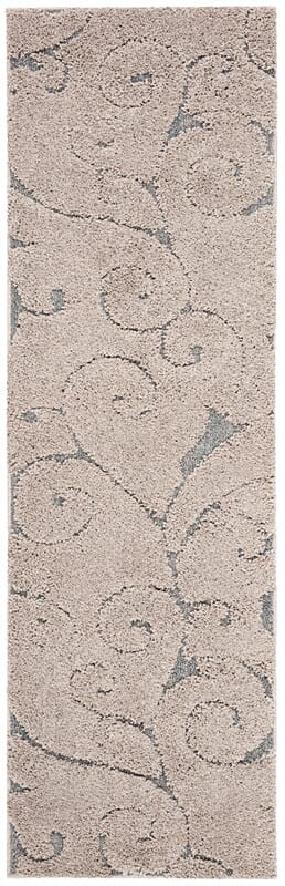 Safavieh Shag Sg455-1160 Cream / Light Blue Shag Area Rug