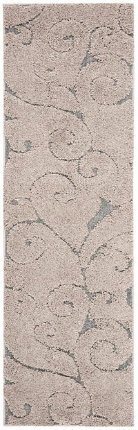 Safavieh Shag Sg455-1160 Cream / Light Blue Shag Area Rug