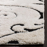 Safavieh Shag Sg455-1290 Ivory / Black Rugs.
