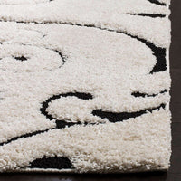 Safavieh Shag Sg455-1290 Ivory / Black Shag Area Rug