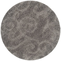 Safavieh Florida Shag Sg455-8013 Grey Shag Area Rug