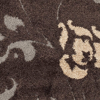 Safavieh Florida Shag Sg458-2879 Dark Brown / Smoke Floral / Country Area Rug