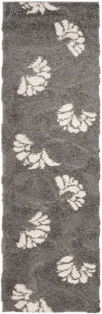 Safavieh Florida Shag Sg459-8013 Grey / Beige Floral / Country Area Rug