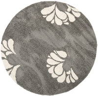 Safavieh Florida Shag Sg459-8013 Grey / Beige Floral / Country Area Rug